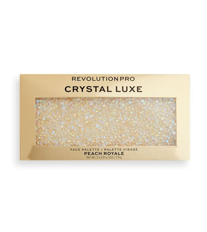 Revolution Pro - Paleta de rosto Crystal Luxe - Peach Royale