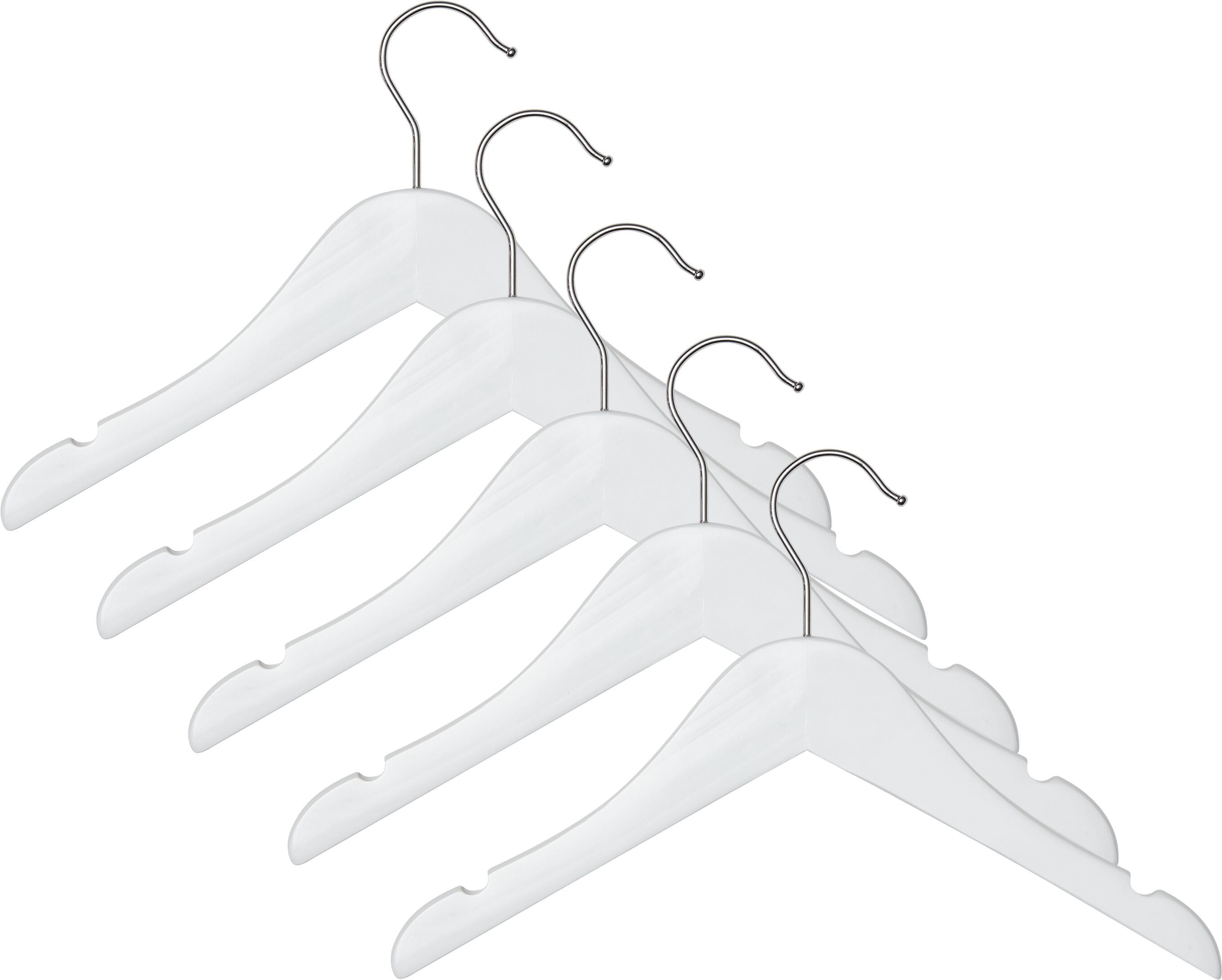 MAEL Kinderkleiderbügel - Weiss / B: 30.0 cm x T: 1.5 cm