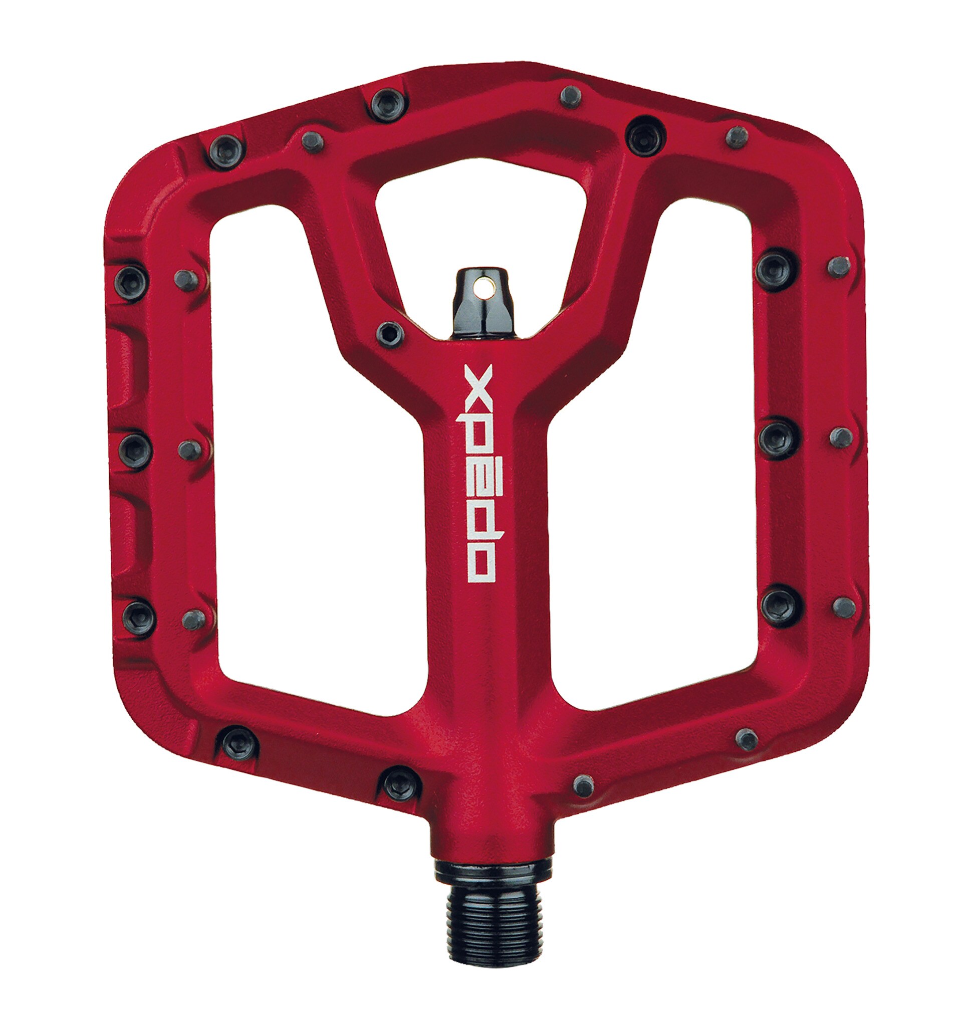 MTB/Plattform Pedal TRIDENT, rot, 9/16