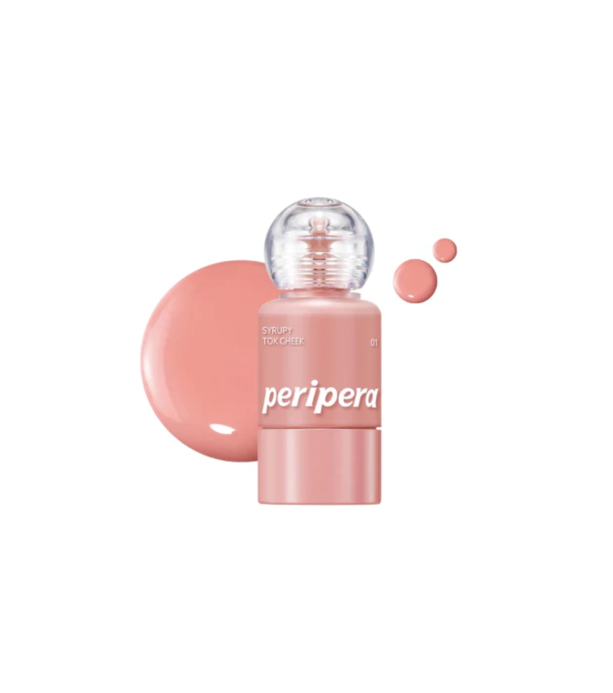 Peripera - Blush Líquido Syrupy Tok Cheek - 001: Light Peach