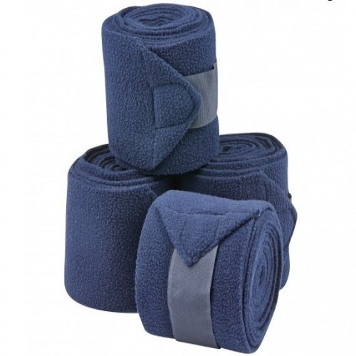 Pacote com 4 bandagens coordenadas para cavalos, azul marinho