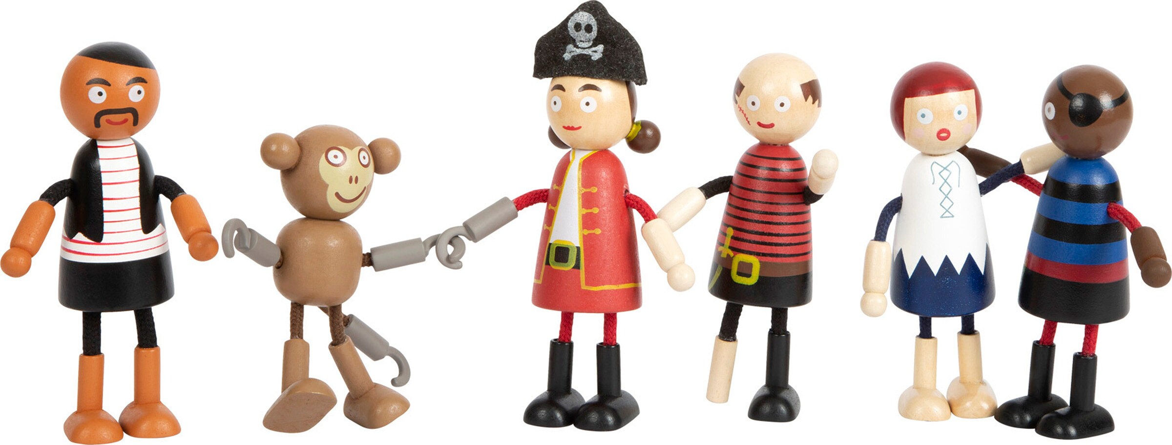 small foot Biegepuppen Piraten Figuren