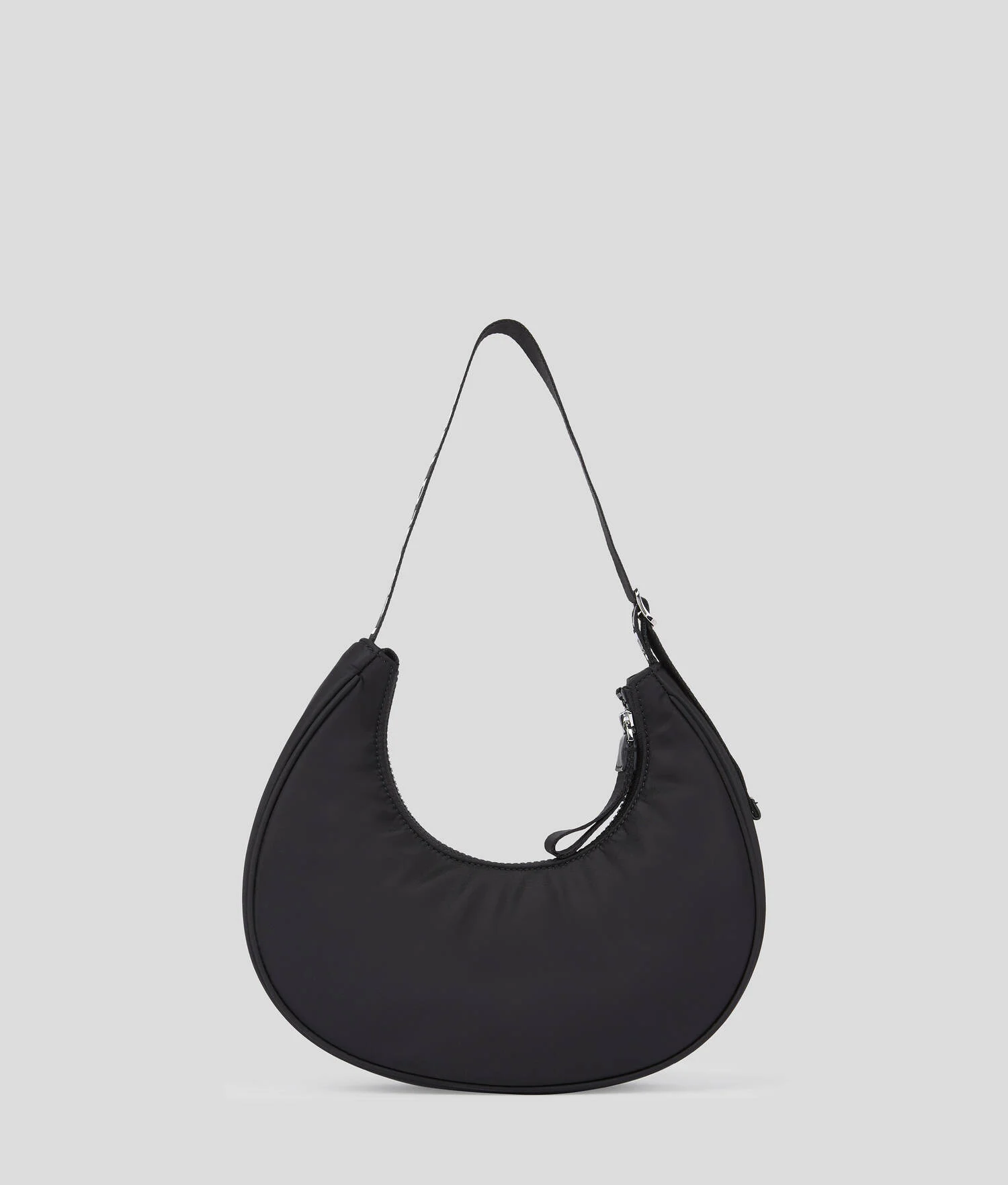 SAC BANDOULIÈRE DEMI-LUNE EN NYLON - Noir