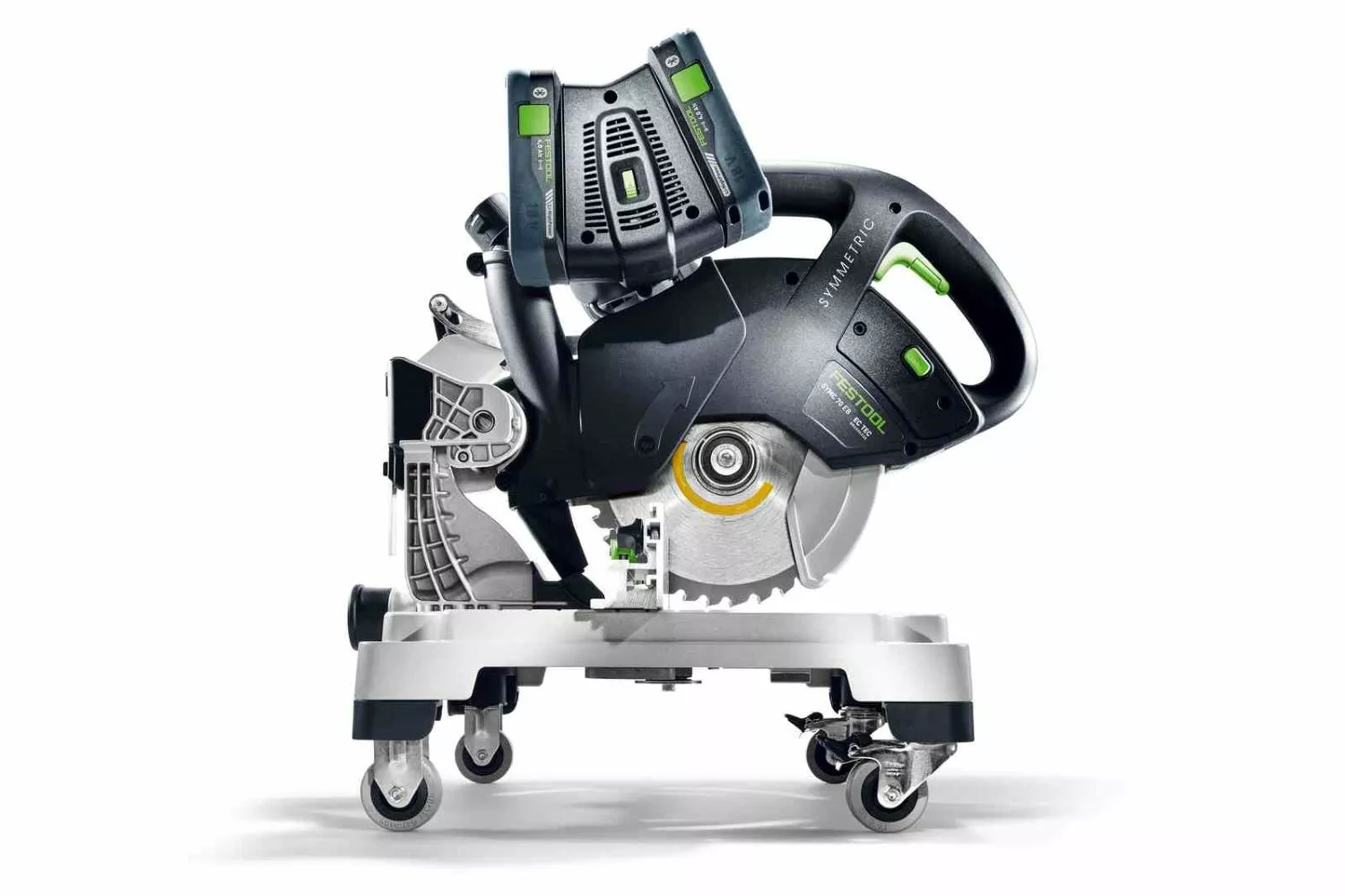 Festool SYMC 70 4,0 EBI-Plus SYMMETRIC 2x18V Accu-plintenzaag set (2x 4.0Ah accu)