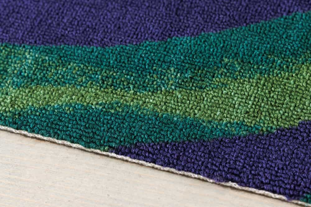 In- und Outdoor Teppich LEAF 180x120cm grün blau Blätter-Design Läufer wetterfest