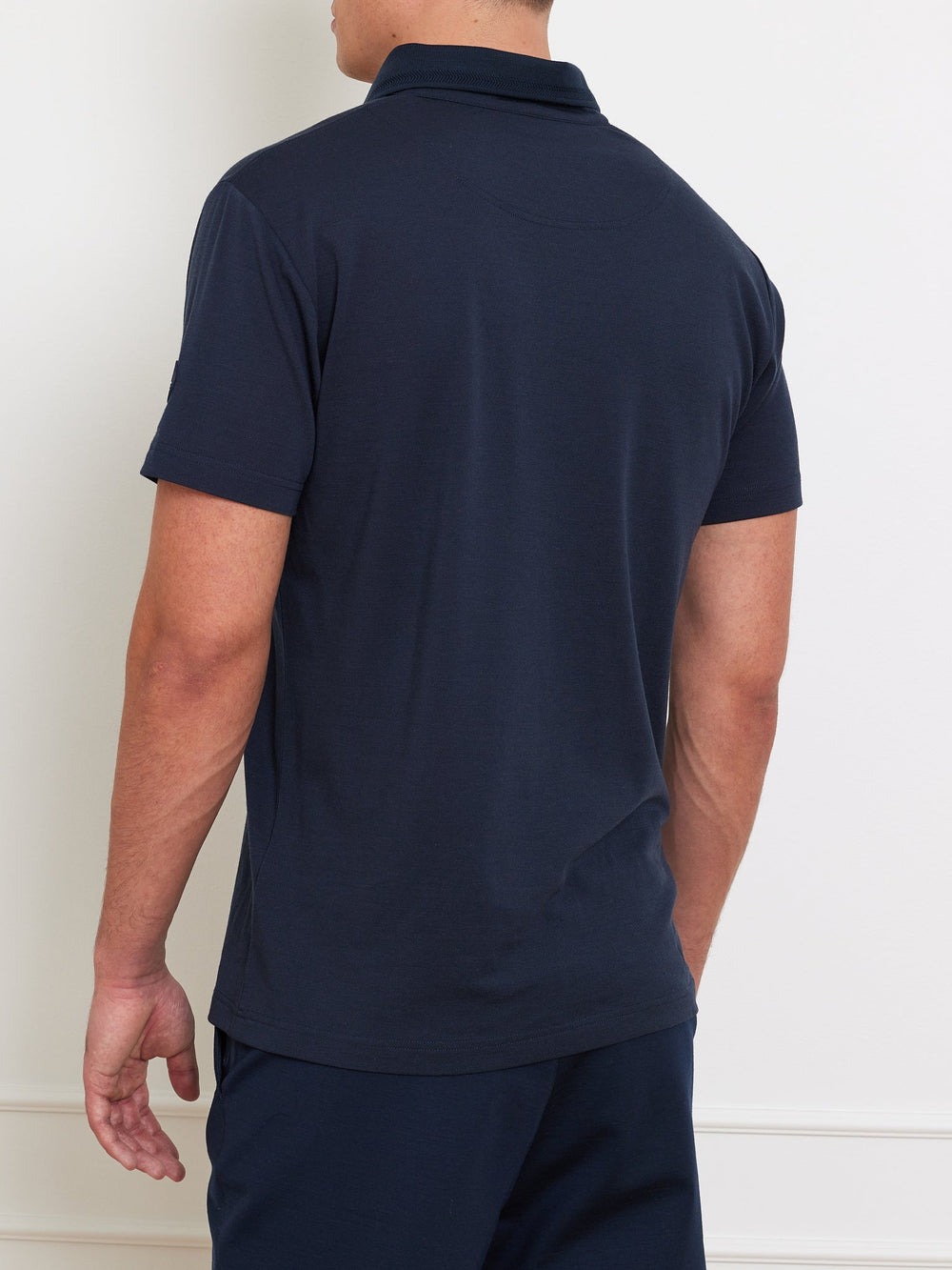 Medalist Piqué Polo Herre Navy Blue