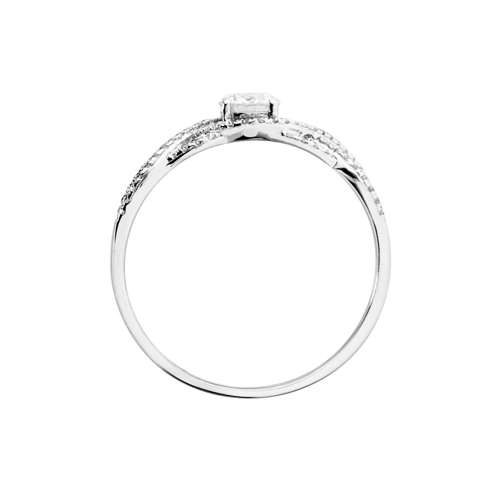 Bague Solitaire Kendra Or Blanc Diamant