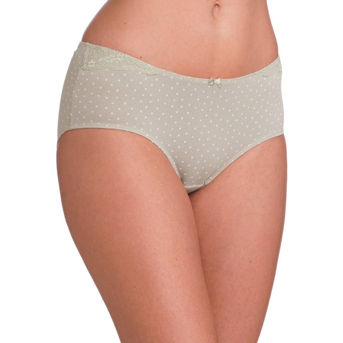 Gina Benotti 5 Damen Pantys aus Bio-Baumwolle salbei / oliv / rosa / weiss