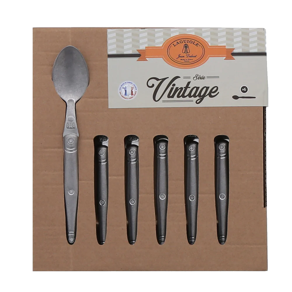 Boite de 6 cuillères à café Vintage Laguiole Jean Dubost