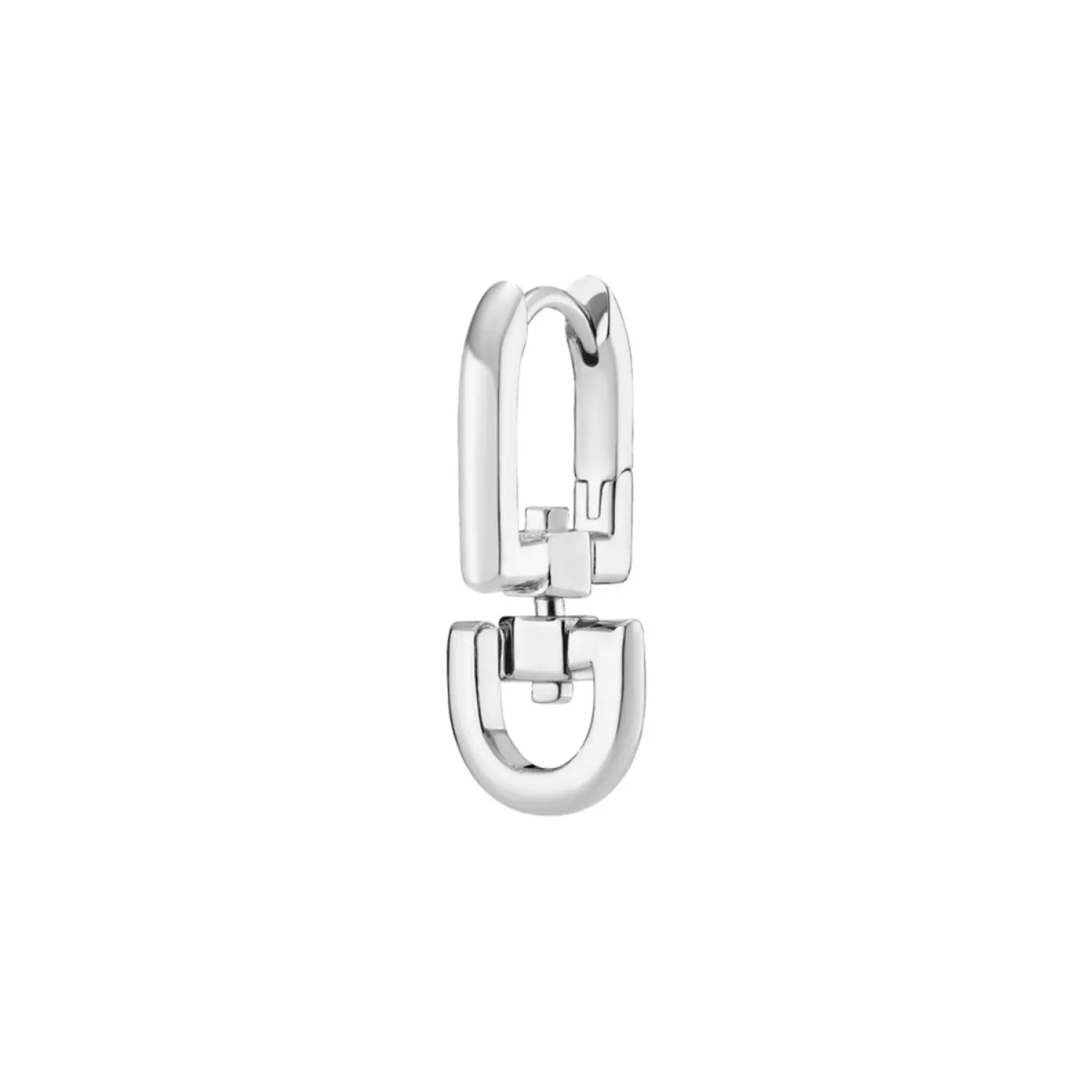 Maria Black Carabiner Ørering Single Sølv 100967AG