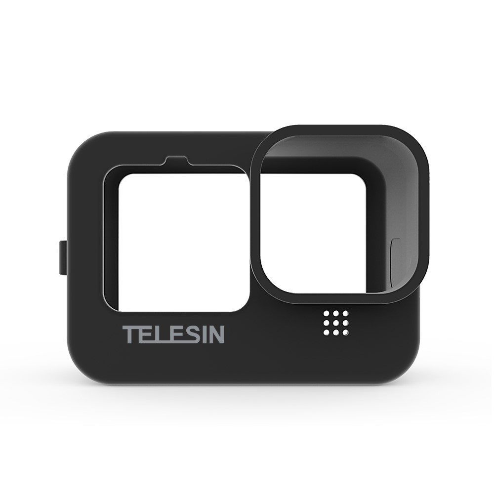 GoPro Hero 13 / 12 / 11 / 10 / 9 Black Silikon Case Schutzhülle mit Handschlaufe - Schwarz