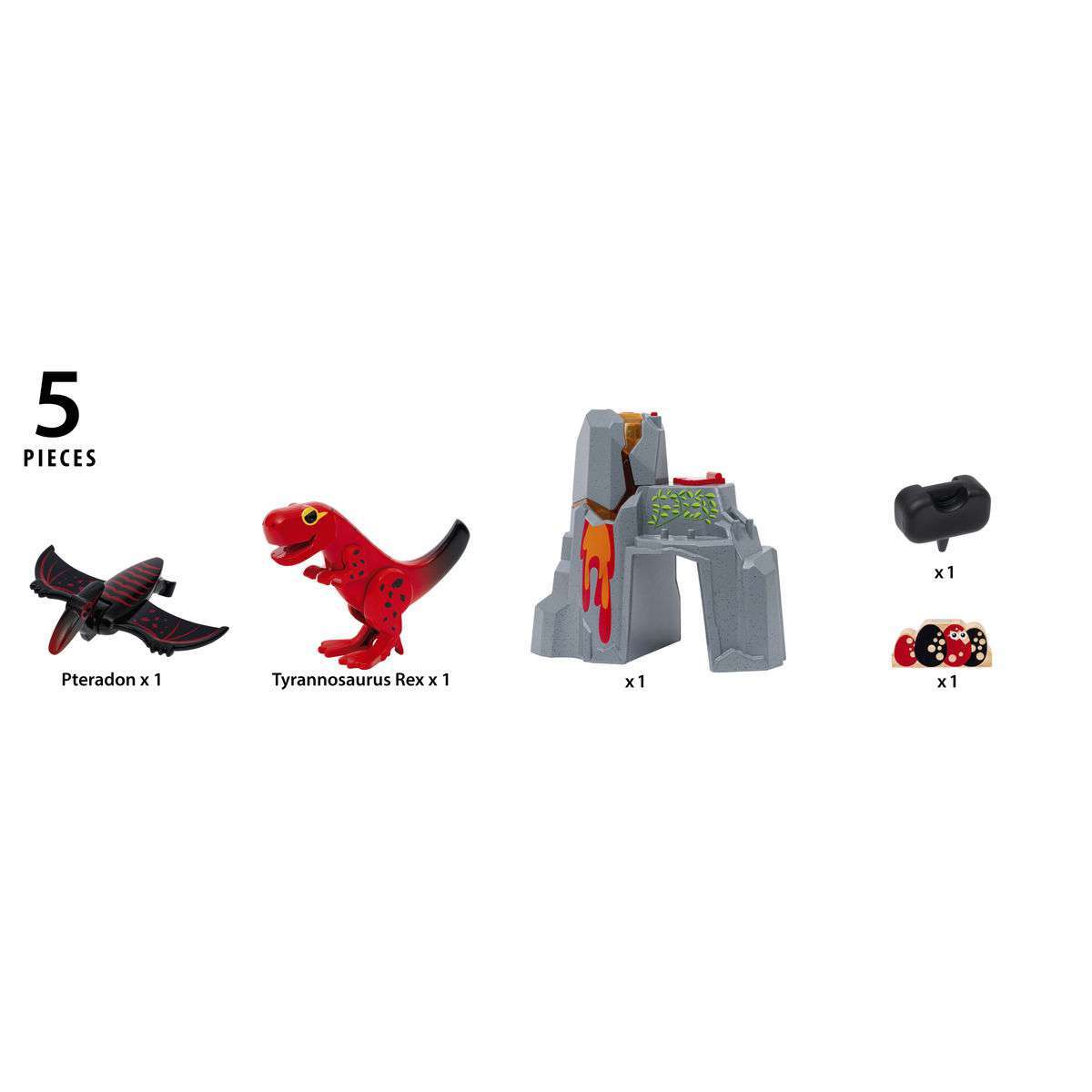 BRIO Spiel Dinosaurier-Vulkan mit Ausbruchsfunktion