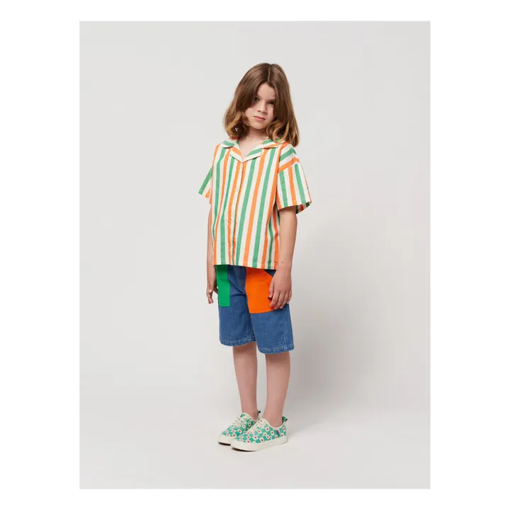 Bobo Choses Bermuda Denim Color Block | Bleu jean