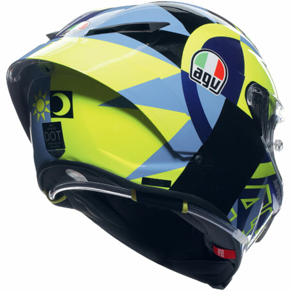 AGV - Casque Pista GP RR Soleluna 2022 Bleu / Jaune