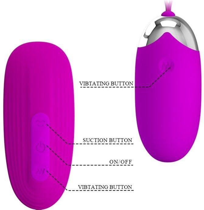 Pretty Love - Vibrerend Eitje plus Luchtdruk Vibrator ORTHUS - Roze