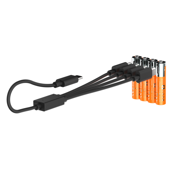 NextGen AAA Batterijen USB-C Oplaadbaar - 4 Stuks