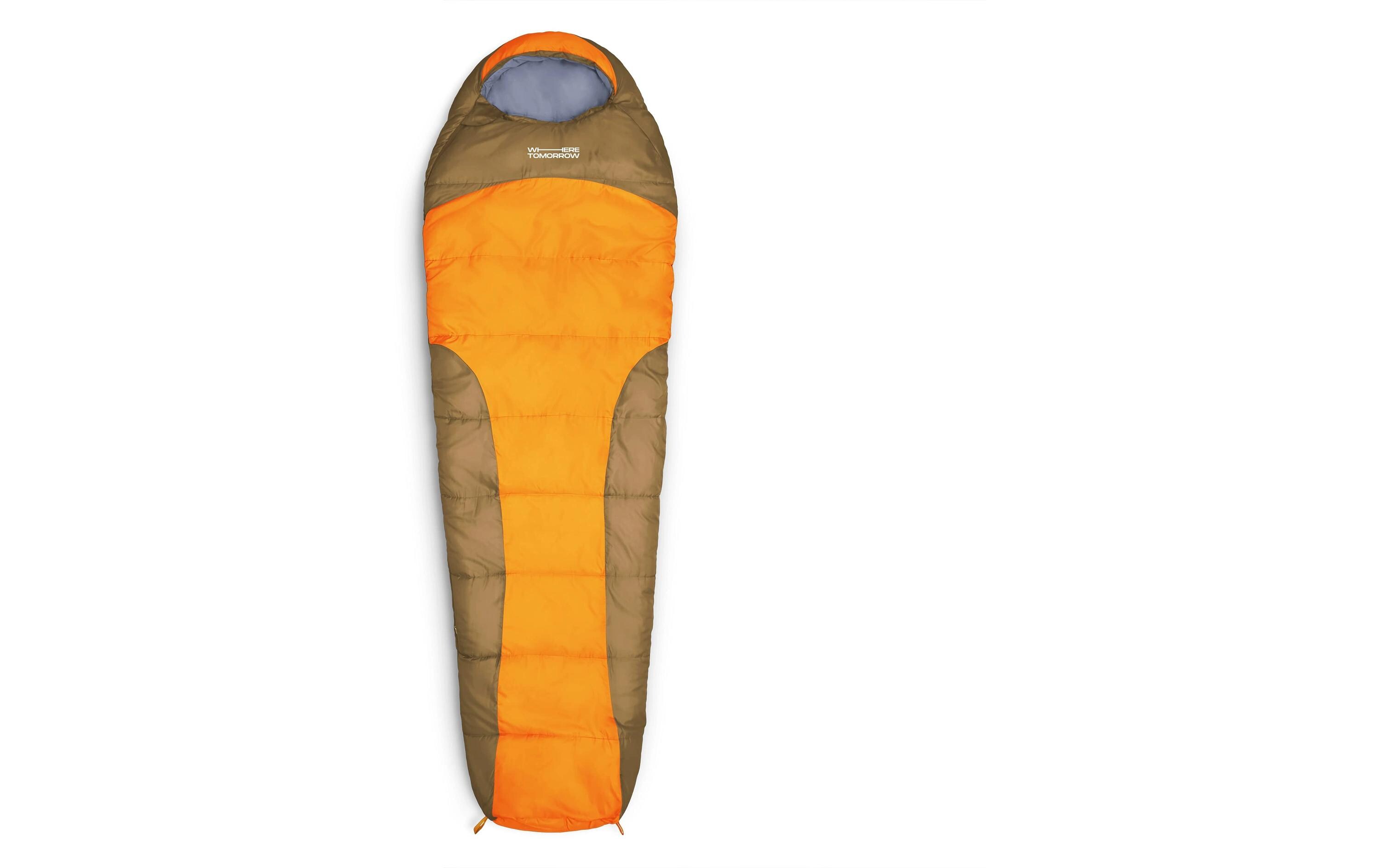 Mumienschlafsack Polyester, OrangeSchlafsack für eine Person