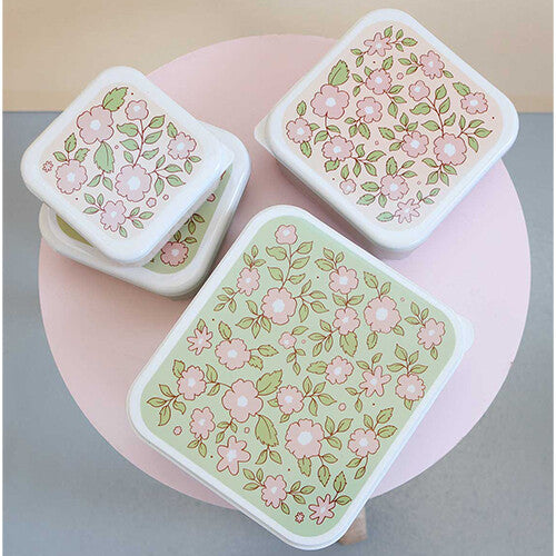 A little lovely company lunchbox set - blossom - 4st