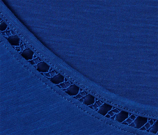 Shirt, kobaltblau