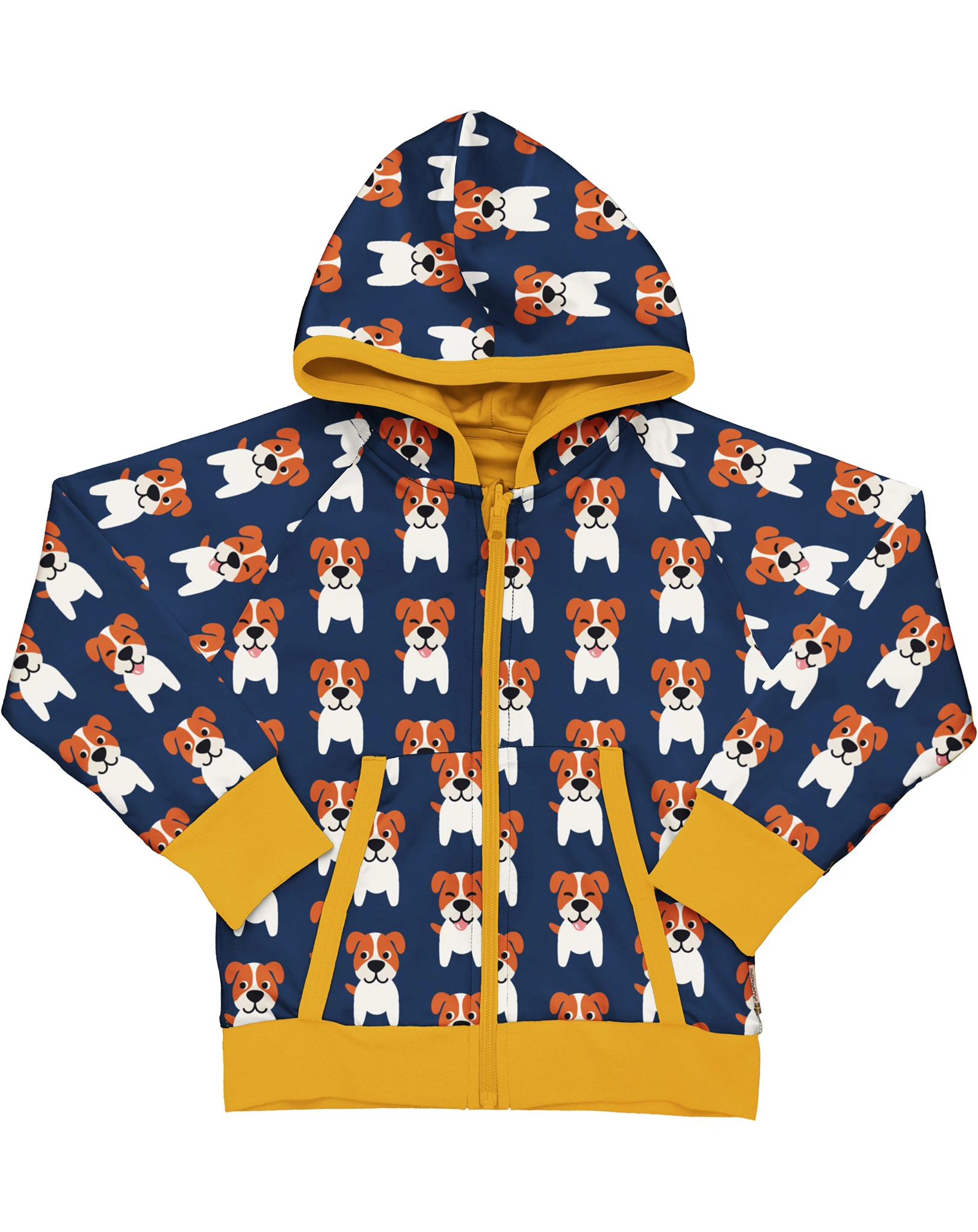 Kapuzen-Sweatjacke FARM DOG zum Wenden in dunkelblau