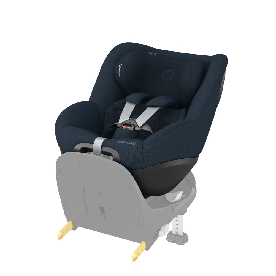 Pearl 360 Pro 3M - 4 Y  61 - 105 cm  0 - 17 kg    Innovative SlideTech®-Technologie |    Optimale Schlafpositionen |    Easy-in-Gurt |    G-CELL Seitenaufprallschutz |    FlexiSpin-Drehung mit nur einer Hand |