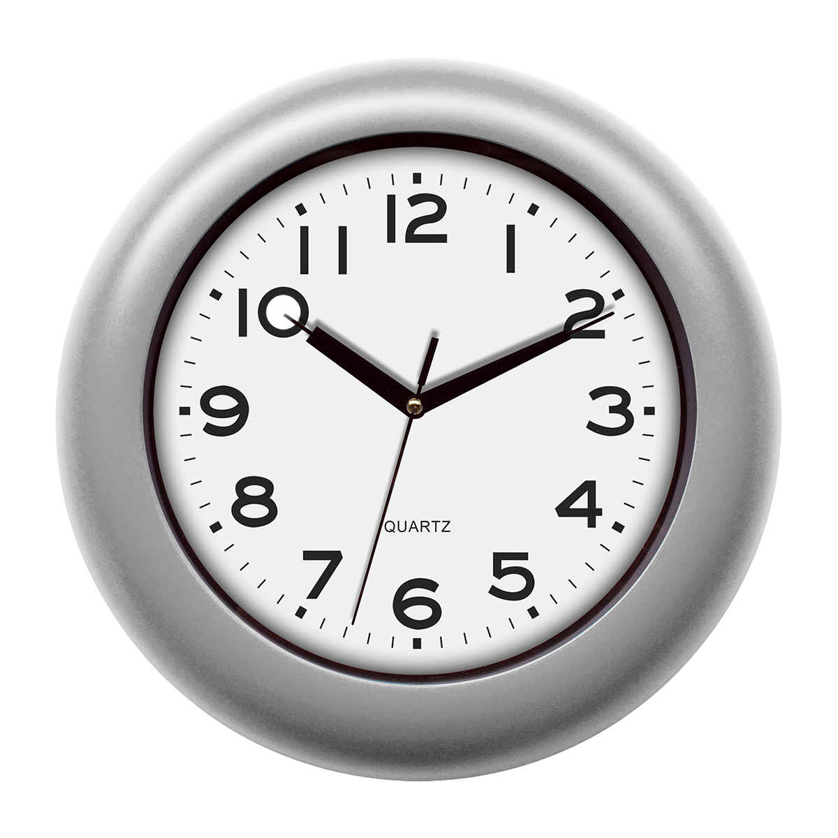 Quartz-Wanduhr - silber- 29 cm