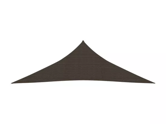 Voile d'ombrage 160 g/m² Marron 2,5x2,5x3,5 m PEHD