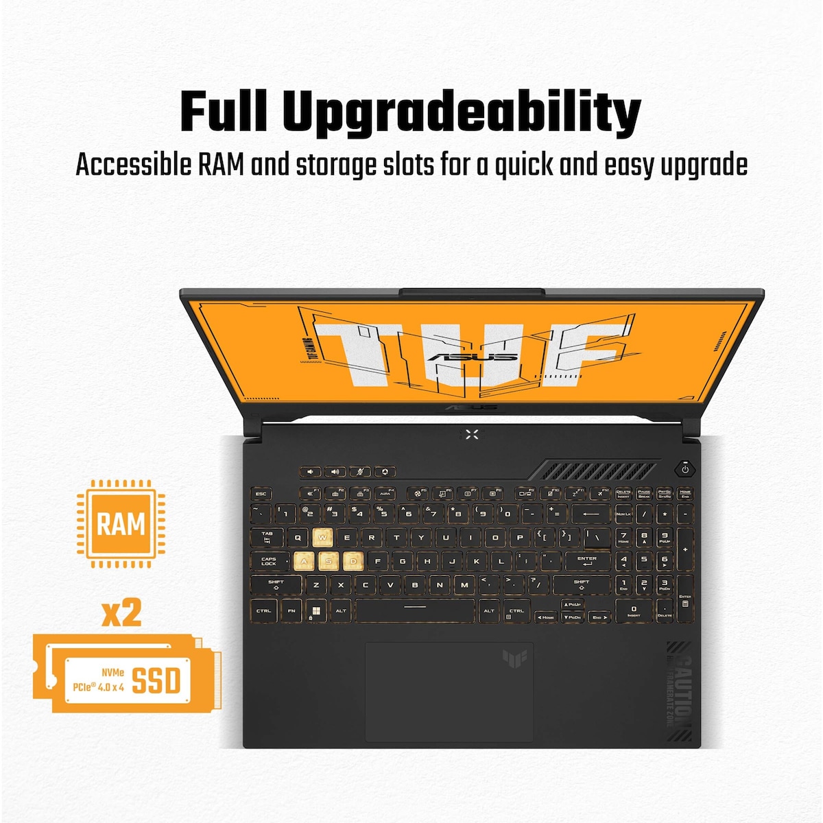 Asus TUF Gaming FX507 i7-13H/16/1000/4070 15,6” bærbar gaming-PC