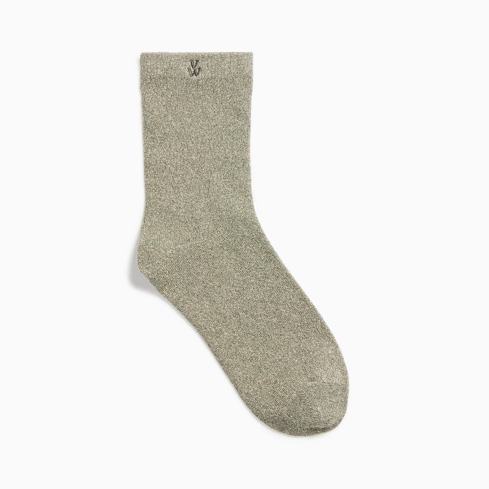 Chaussettes-Chaussettes Quinn kaki et or pailleté