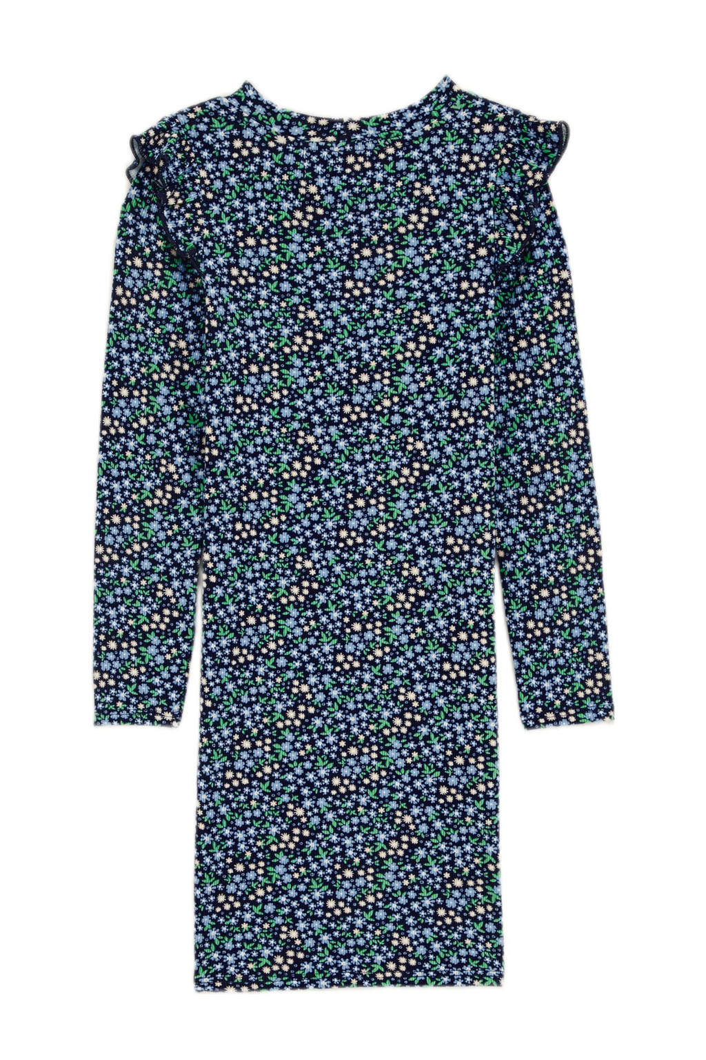 WE Fashion korte jurk donkerblauw