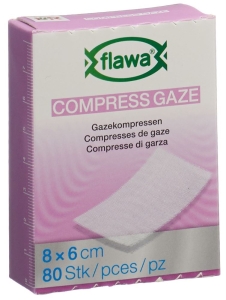 Flawa Gazekompressen geschnitten 6x8 cm