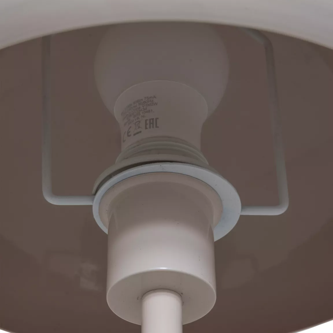 Lampadaire en métal (140 cm) Savio Beige