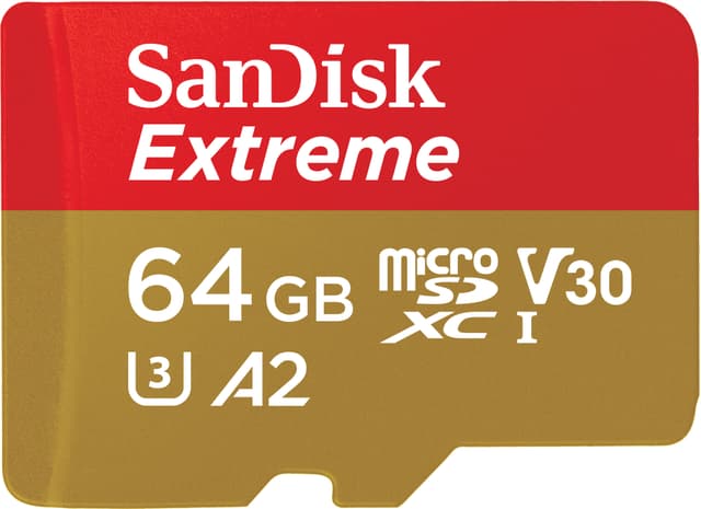 SanDisk Extreme® 64GB microSDXC™ UHS-I kort
