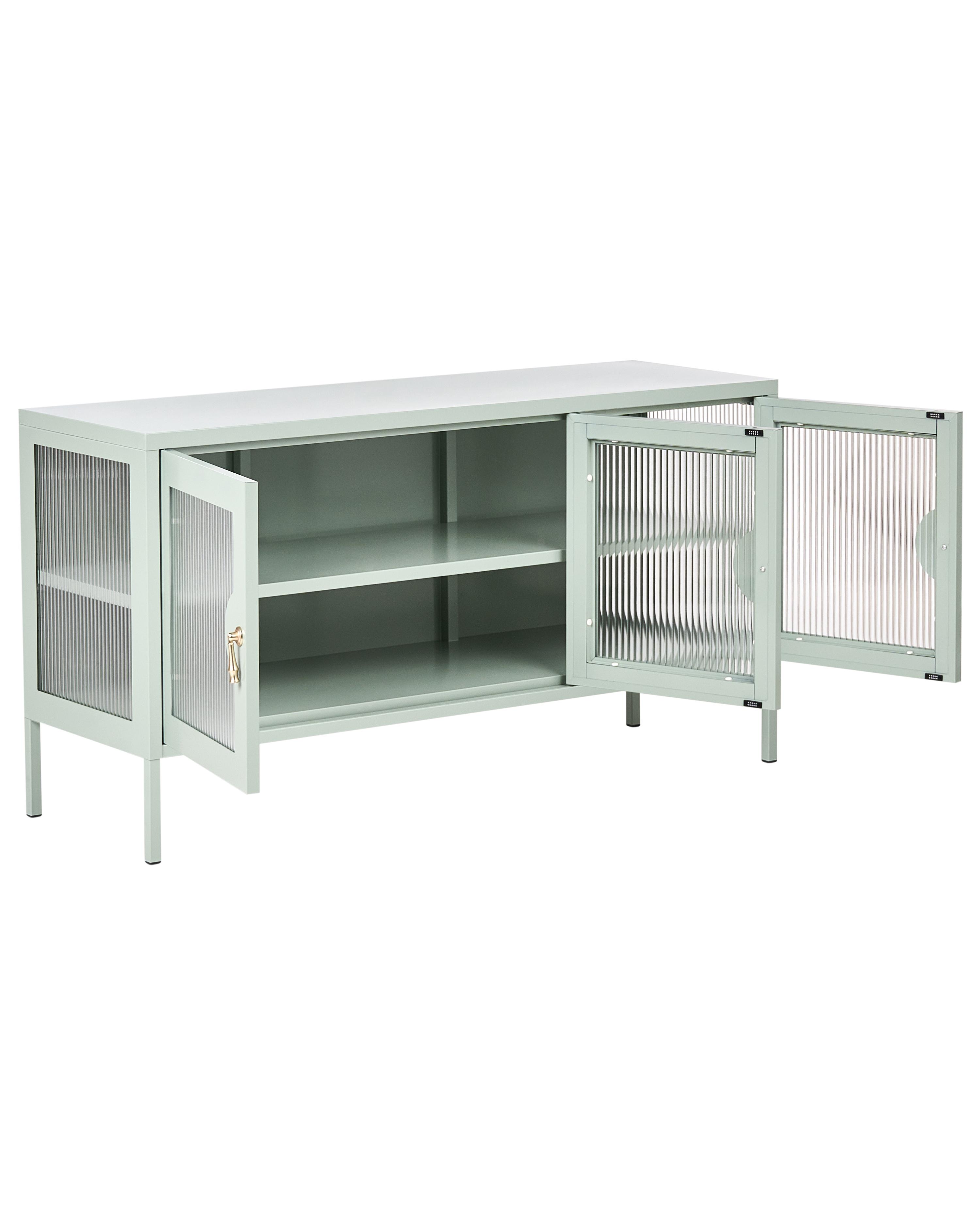 Dressoir met 3 deuren GLEORA Metaal Mintgroen