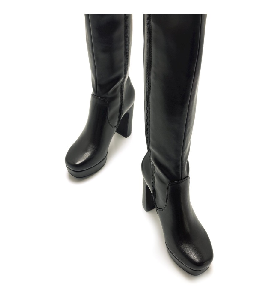 Botas Mariamare Roseta, pretas - Altura do salto: 9 cm -