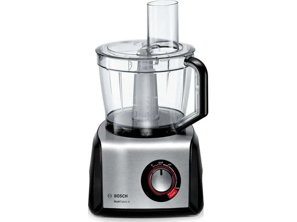 Bosch MultiTalent 8 MC812M865 - Køkkenmaskine - 1250 W - børstet rustfrit stål/sort