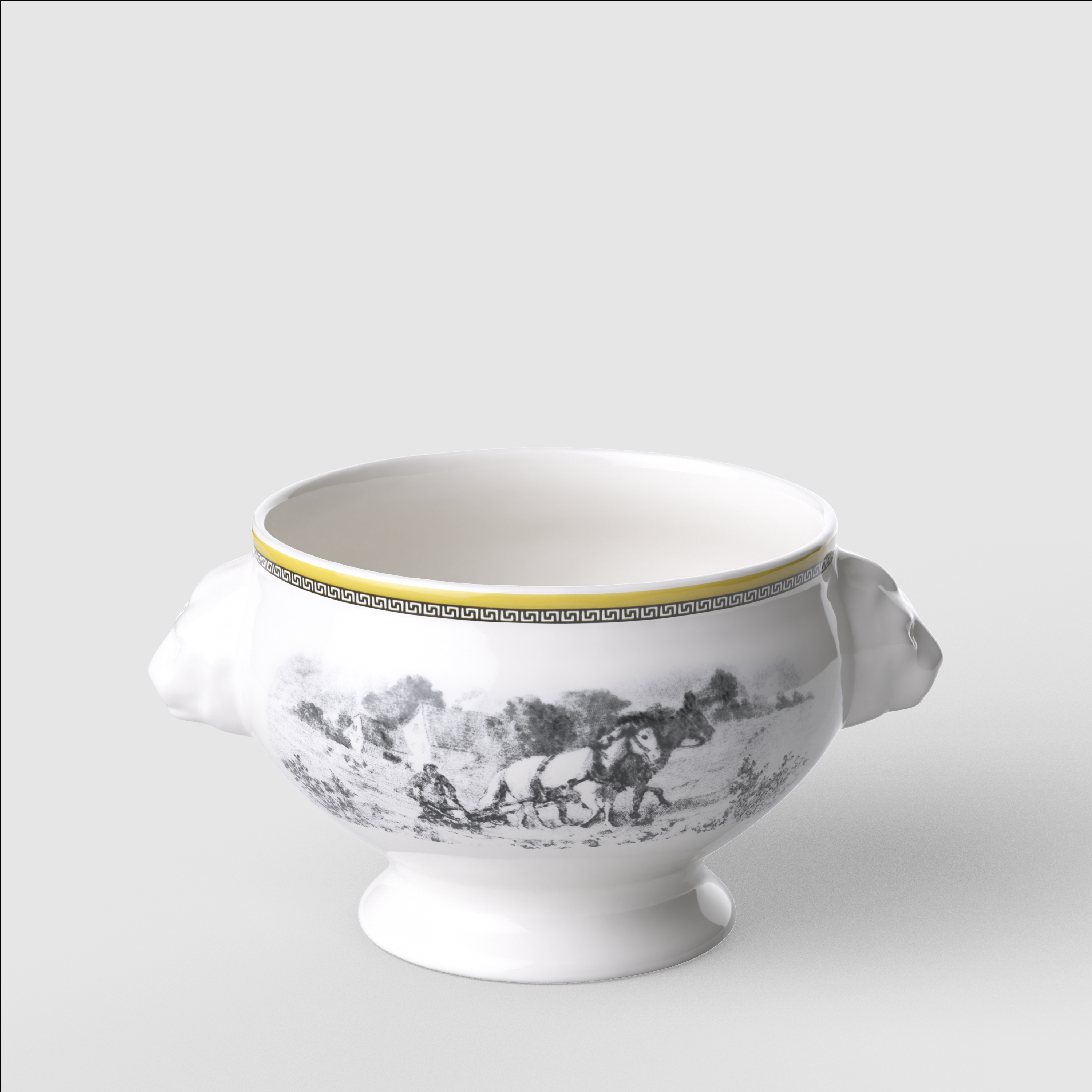 Audun Soup cup Multi-colored, Premium Porcelain
