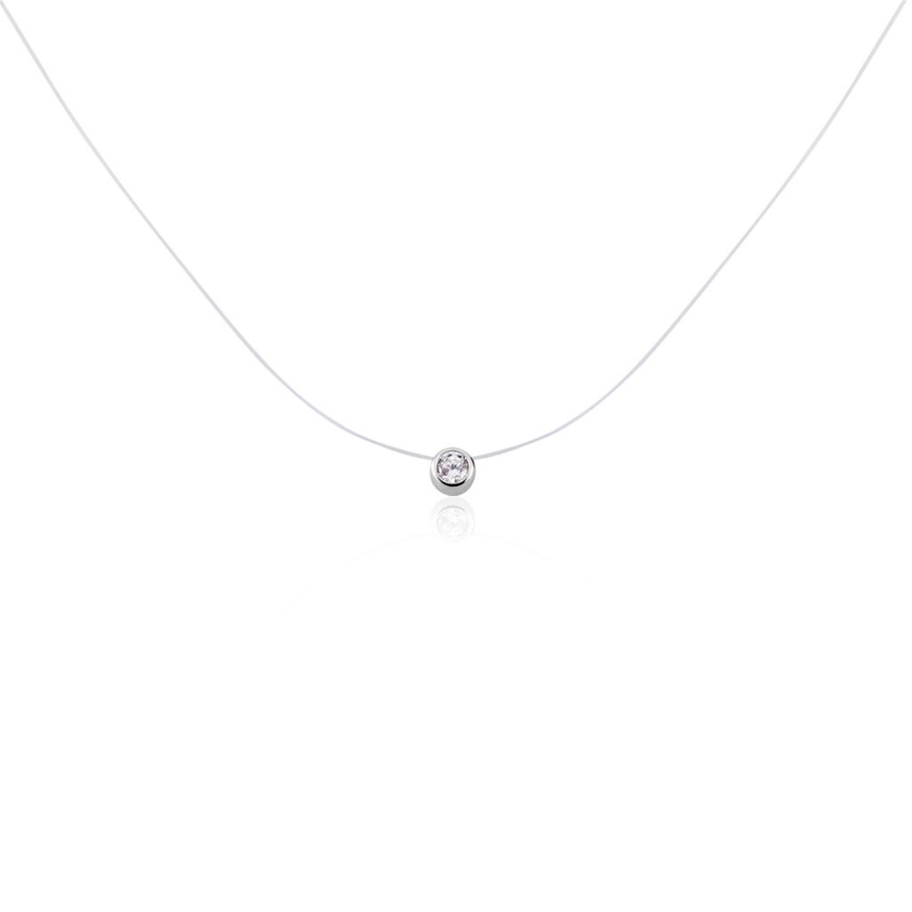 Collier Nylon Argent Blanc Oxyde