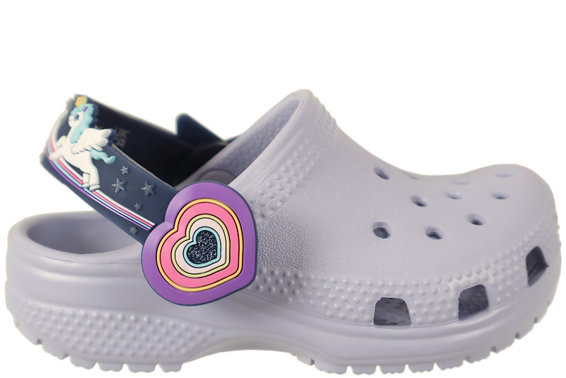 CROCS C IMAGINATION LIGHTS BKSTRPCGT CLOGS I LILLA GUMMI MED LYS