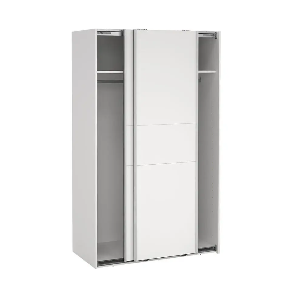Hioshop Como schuifdeurkast 2 deuren 120x200cm wit