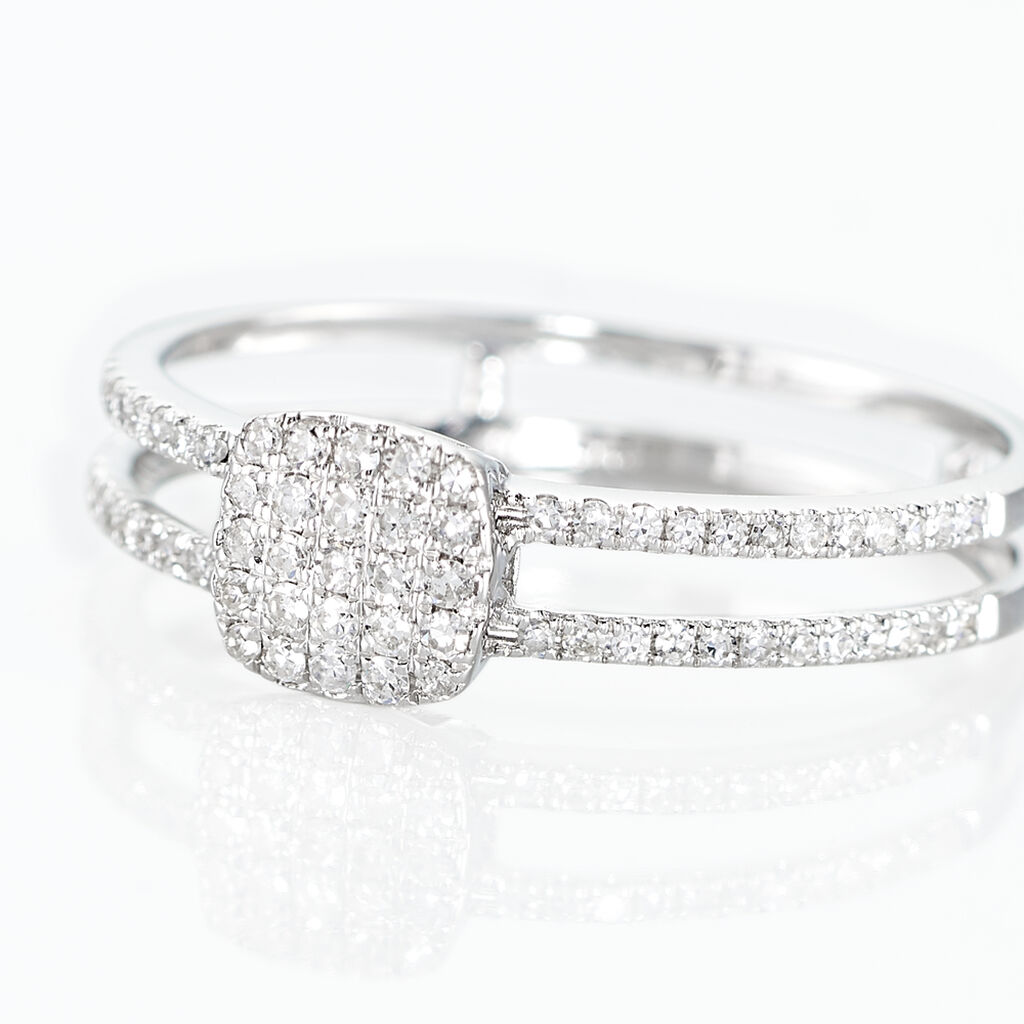 Bague Aude Or Blanc Diamant