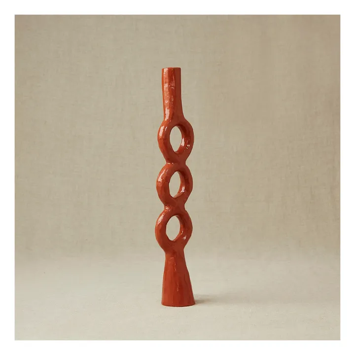 Rosi Mistou Bougeoir cercle en faïence | Terracotta