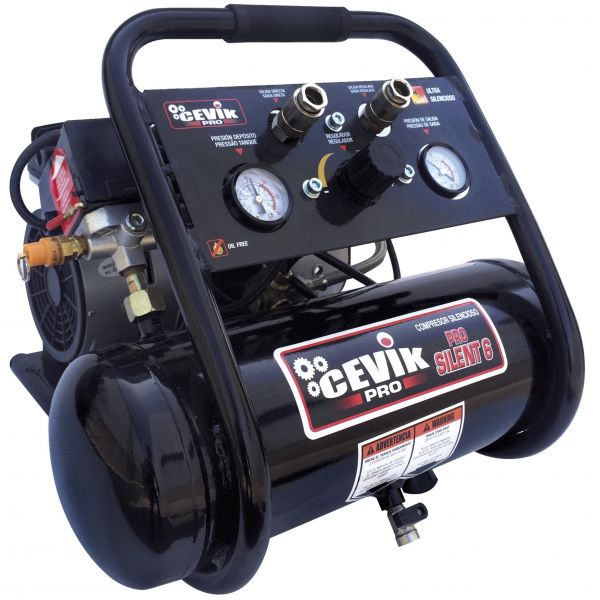 Cevik Compressor 6L 1CV Silent 6