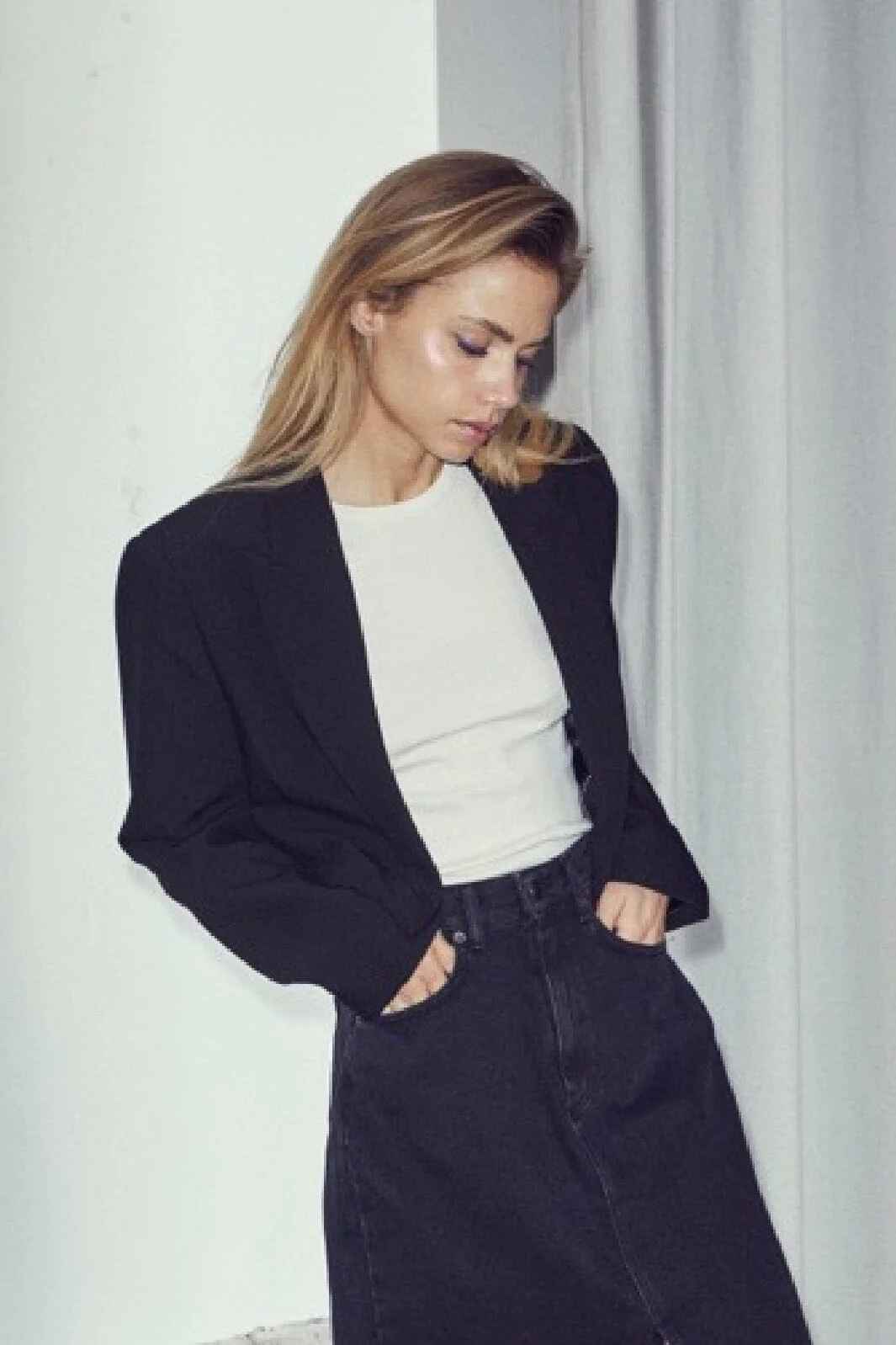 Co´Couture Volacc Crop Blazer 96 black