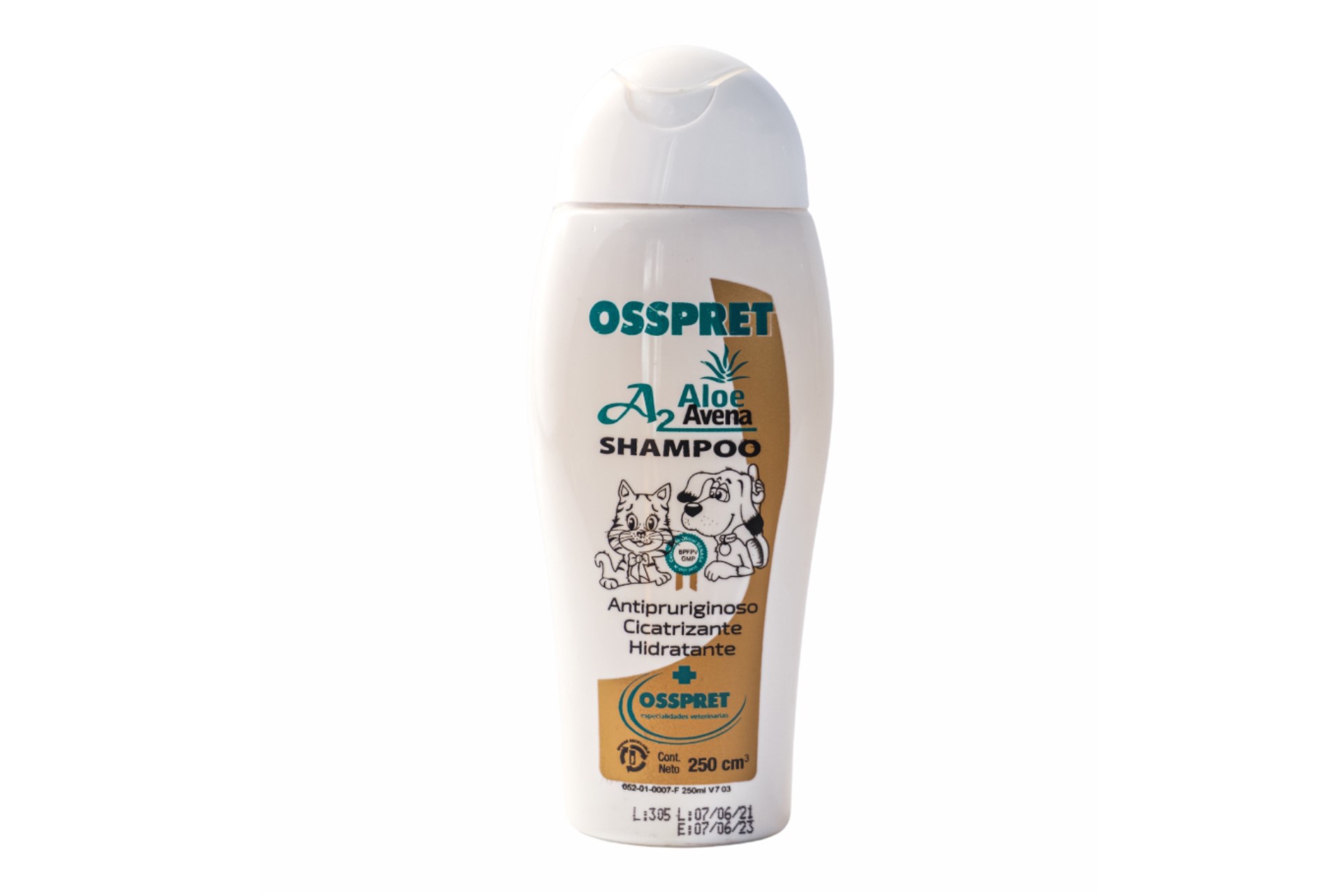 Shampoo A2 com Aveia e Aloe Vera