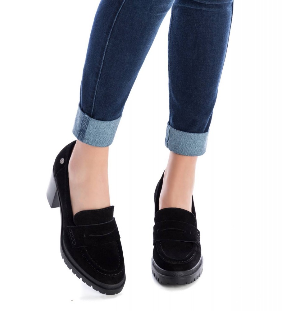 Sapatos de couro Carmela 160371 Preto - Altura do salto: 8 cm -