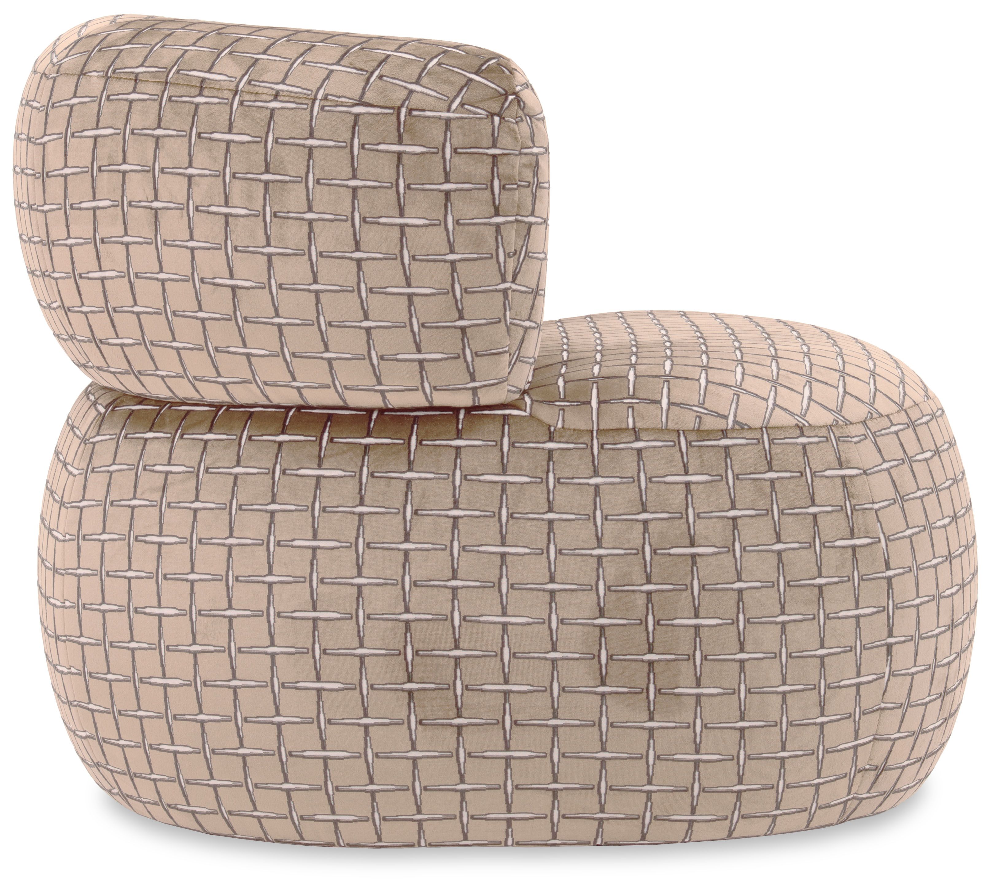 Draaifauteuil Letters B96 x D81 x H77 cm