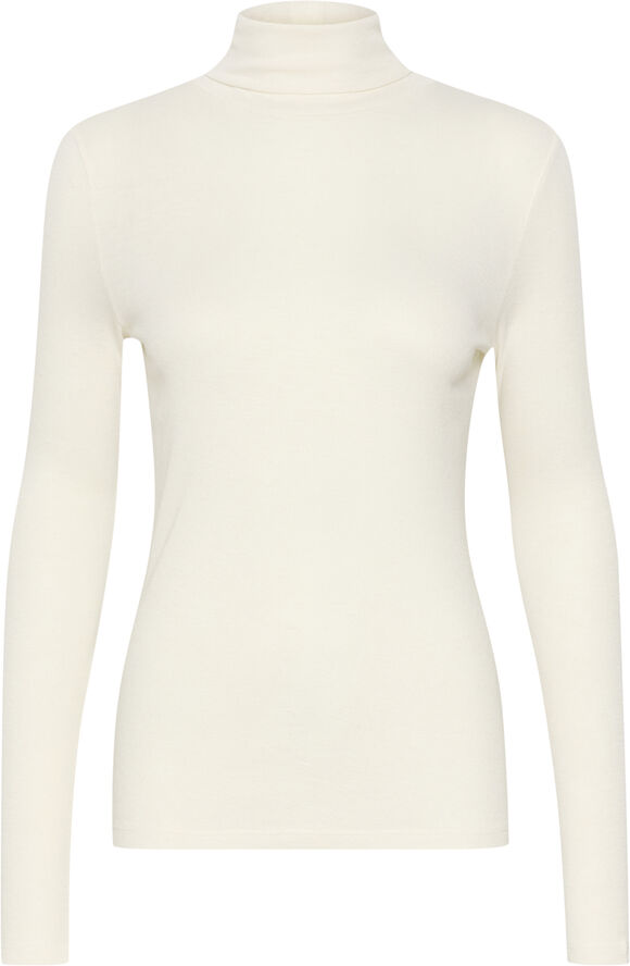 Soaked in Luxury SLFauna Rollneck Whisper white