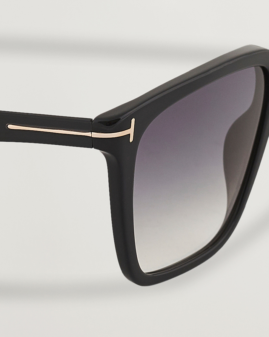 Tom Ford Garrett Sunglasses Shiny Black/Gradient Smoke