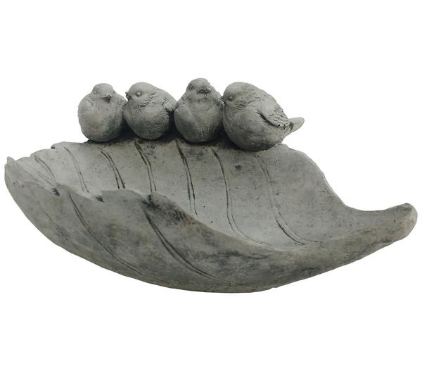 Denscho Beton-Vogeltränke Blatt, 31 x 11 x 13